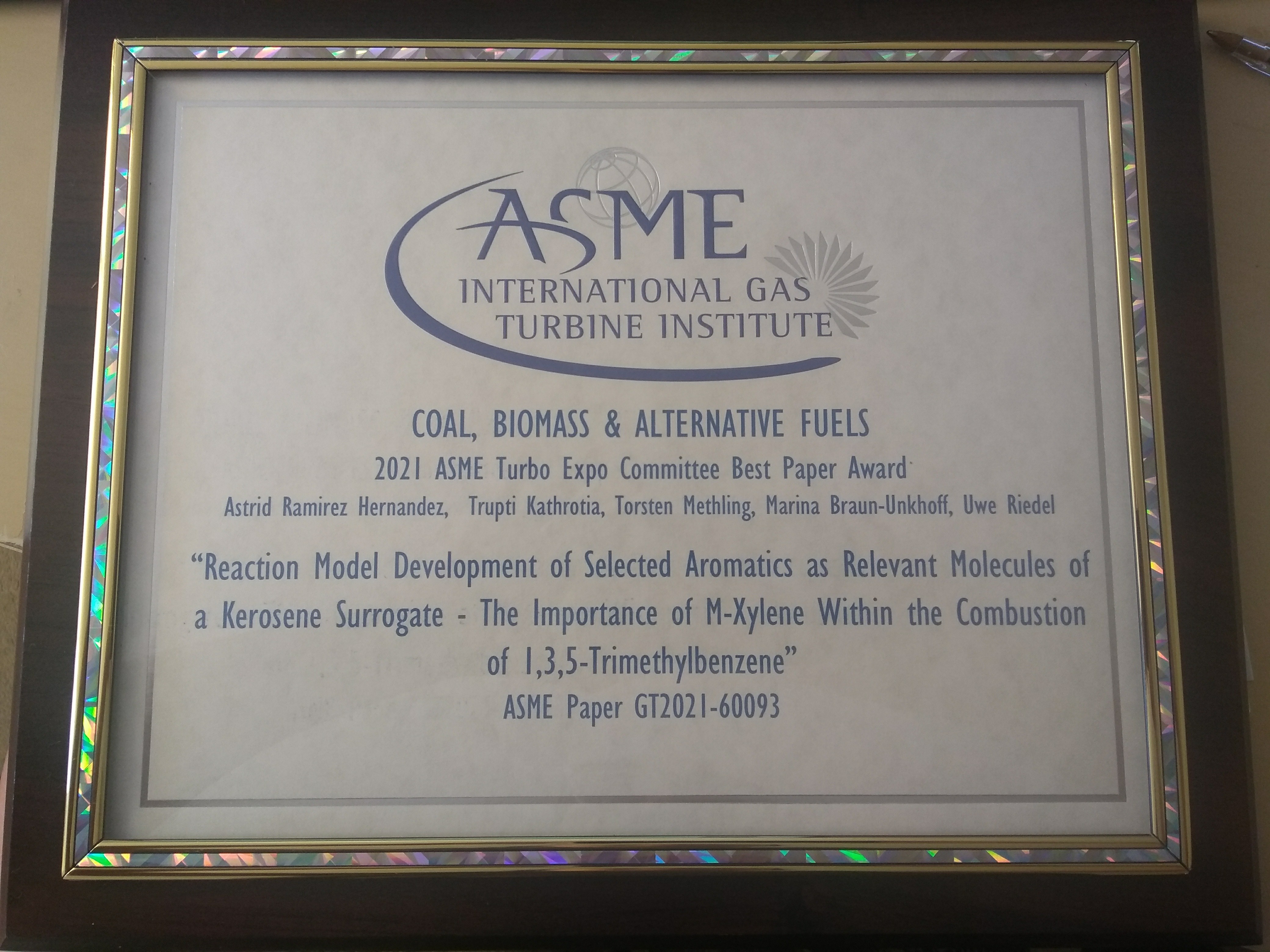 ASME award